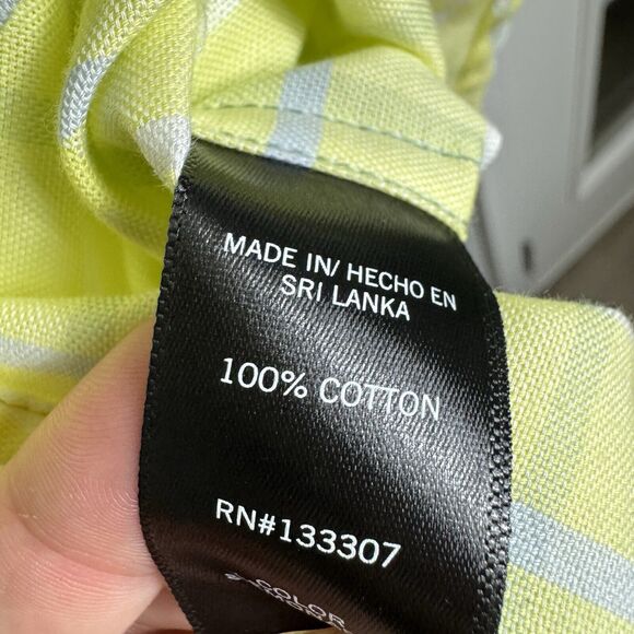 Geoffrey Beene Shirt Size Large Mens Button Up SS Collared Multicolor Check - Picture 4 of 4